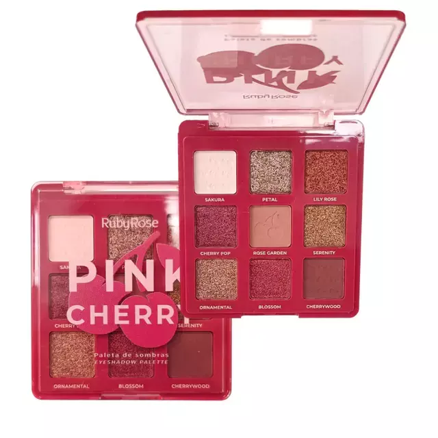 Miniatura 2 de Ruby Rose Pink Cherry sombras 9 colores